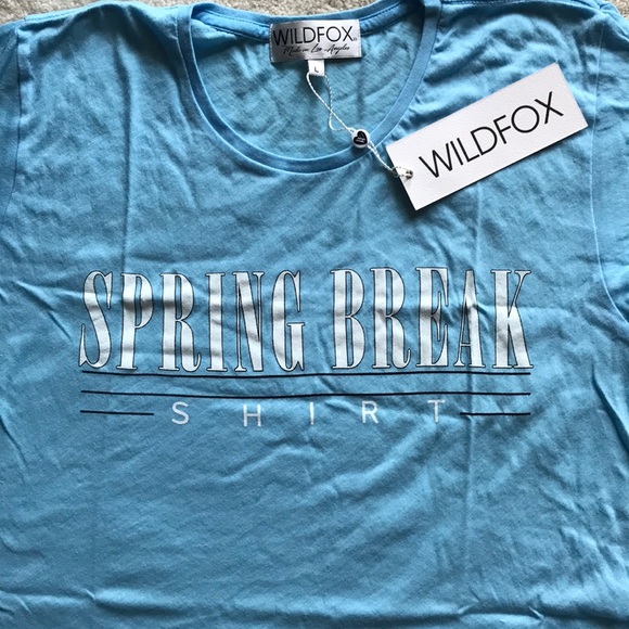 NEW Graphic Wildfox Spring Break crop top - Picture 3 of 5